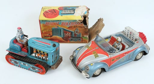 1960's Japanese Robot Bulldozer & Space Patrol