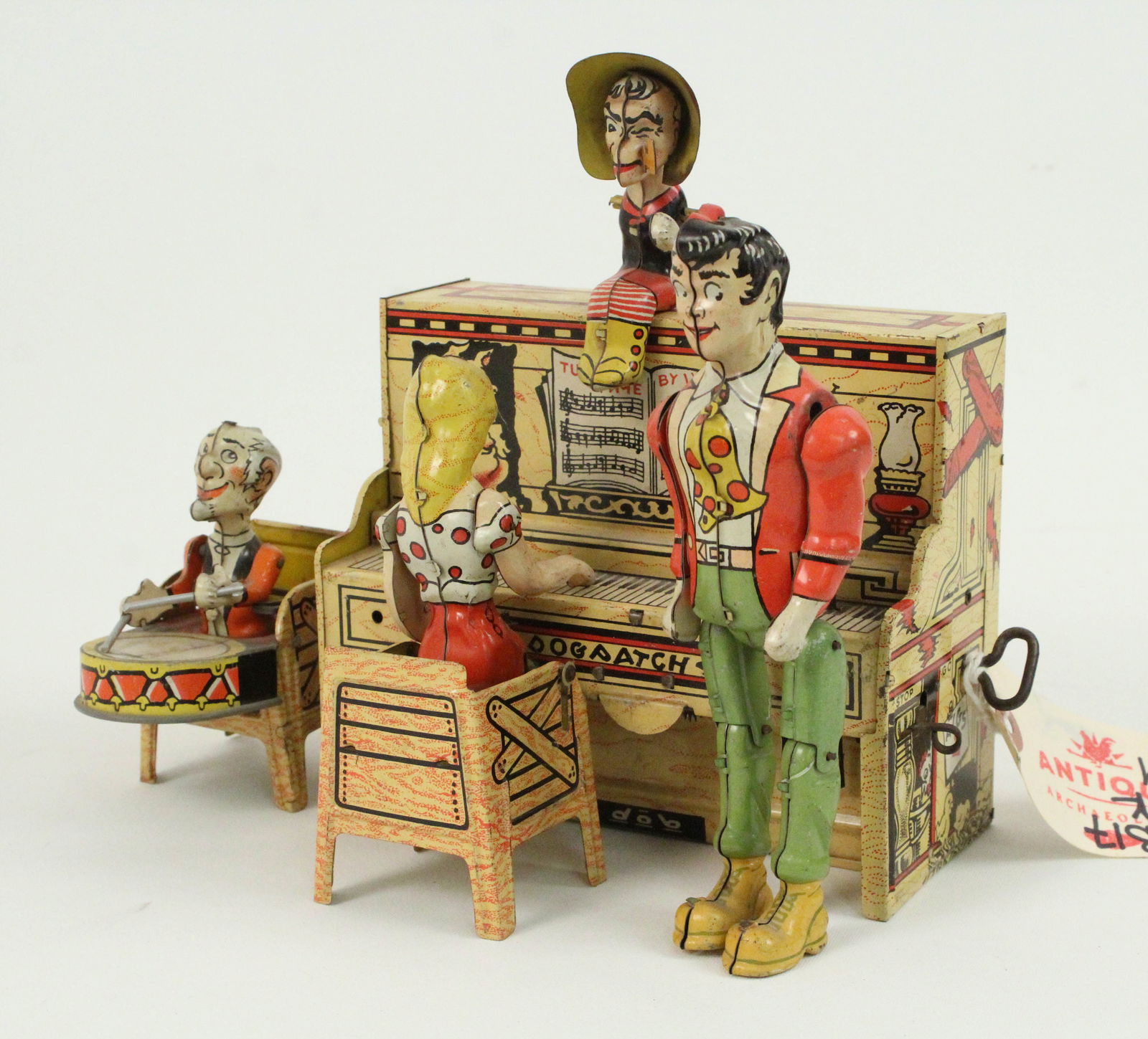 1945 Lil Abner Dogpatch Band Tin Wind-Up Toy (1 of 4)