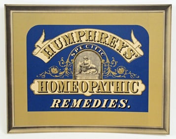 Humphreys Specifics Cardboard Advertising Sign