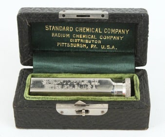 Standard Chemical Co. Radium Needle Vial & Case