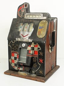 Mills Caste Front Slot Machine 25 Cent, 1930's