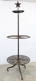 Cast Iron Buggy Whip Display Stand