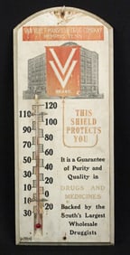 1920s Van Vleet-Mansfield Memphis, TN Thermometer