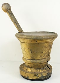 Apothecary Mortar & Pestle Form Trade Sign, 19th C