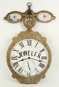 Jeweler & Optician Trade Sign, 19th C