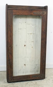 Quarter Sawn Oak Barber Shop Mug Rack Case