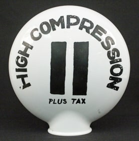 Milk Glass High Compression Gas Globe