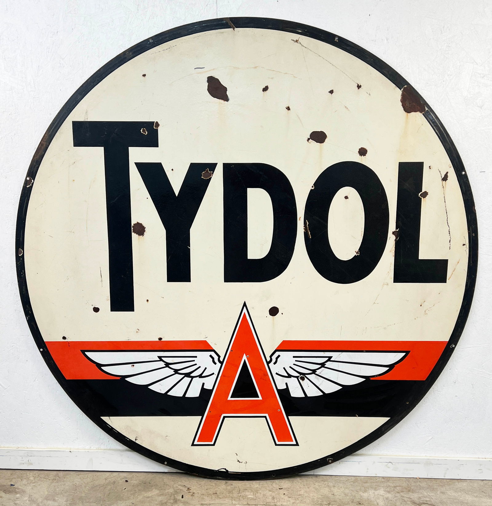 6' Tydol Flying A Double Sided Porcelain Sign (1 of 5)