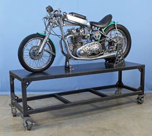 1967 Twin Head Triumph 5T Drag Race Motorcycle