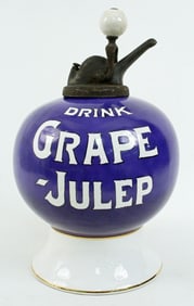 Drink Grape Julep Porcelain Syrup Dispenser