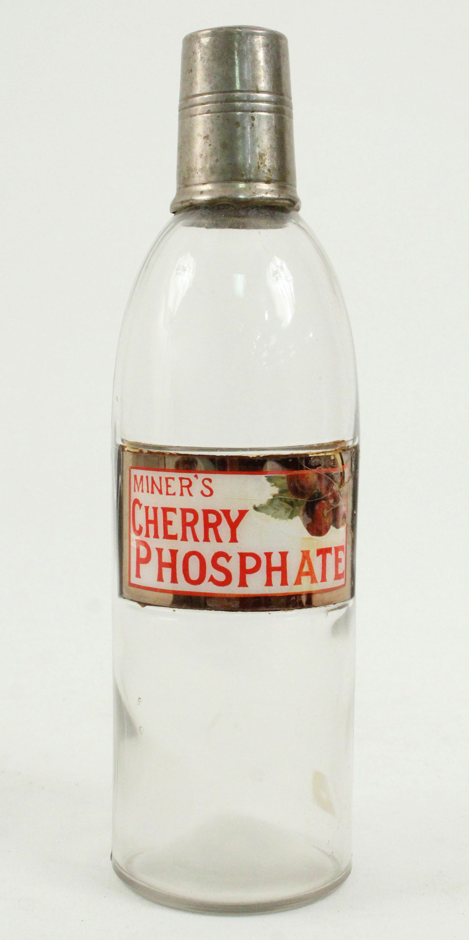 Miner's Cherry Phosphate Syrup Bottle (1 of 4)