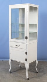 C. 1915 Metal & Glass Doctor's Cabinet