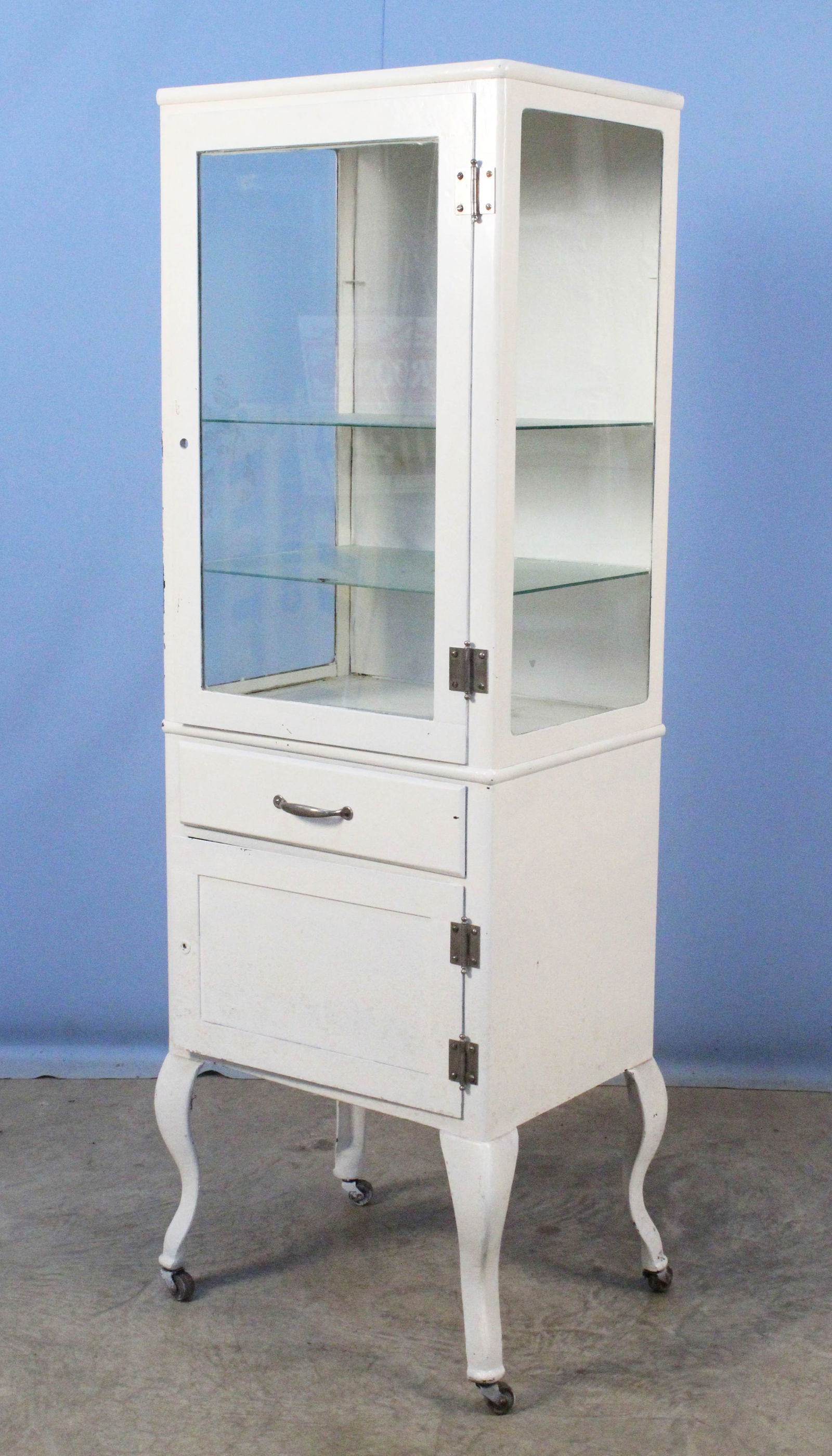 C. 1915 Metal & Glass Doctor's Cabinet (1 of 5)