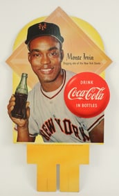 1954 Monte Irvin New York Giants Coca Cola Sign