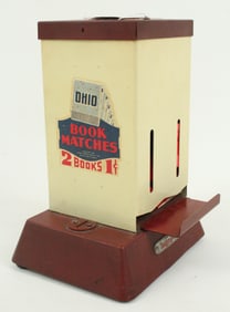 1 Cent Tin Coin Op Match Vending Machine