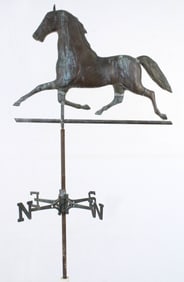 Copper Full Bodied Horse Weathervane