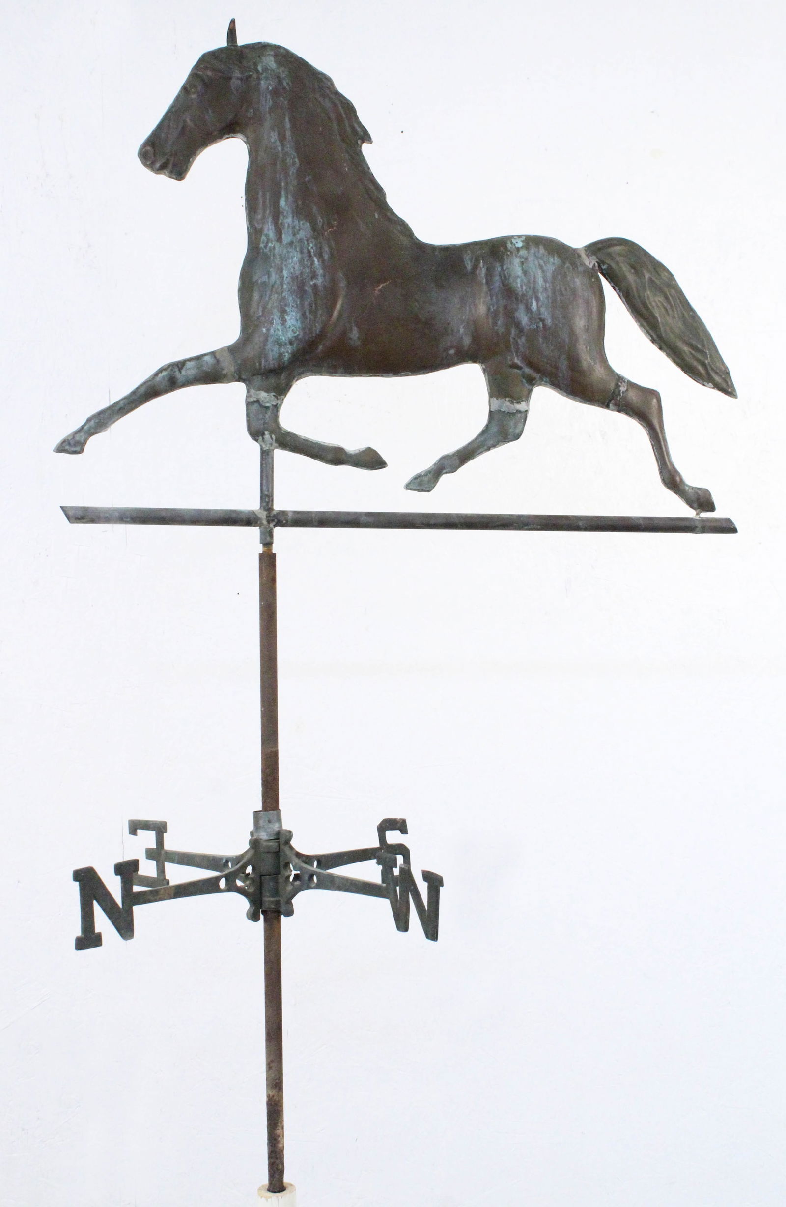 Copper Full Bodied Horse Weathervane (1 of 4)