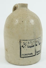 J.S Andrews, Memphis 1 Gal. Stoneware Whiskey Jug