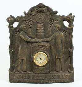 Green River Whiskey Cast Iron Advertising Clock