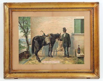 Original Green River Whiskey 1899 Lithograph