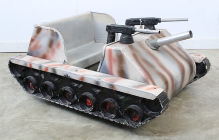 Desert Camo Army Tank Carnival Ride