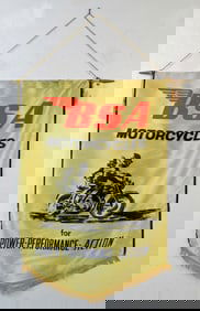 BSA Motorcycles Dealer Pennant