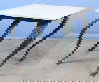 Cast Iron Soda Fountain Table, C. 1910