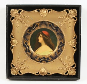 Coca Cola Vienna Art Plate In Shadowbox Frame