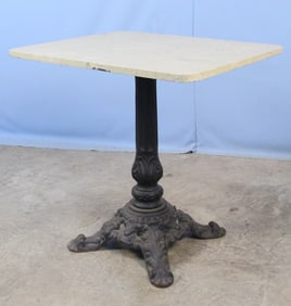 C 1895 Fancy Cast Iron Soda Fountain Table