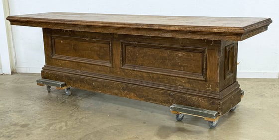 10' Walnut Top Store Counter, Circa 1890