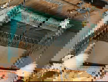 19th C. Copper Architectural Building Facade