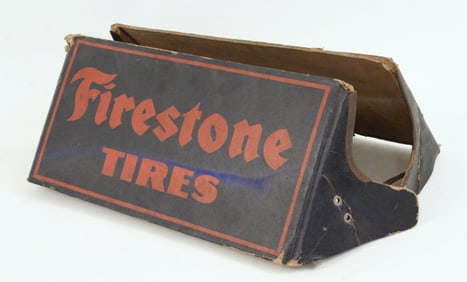 1930's Firestone Tires Cardboard Display