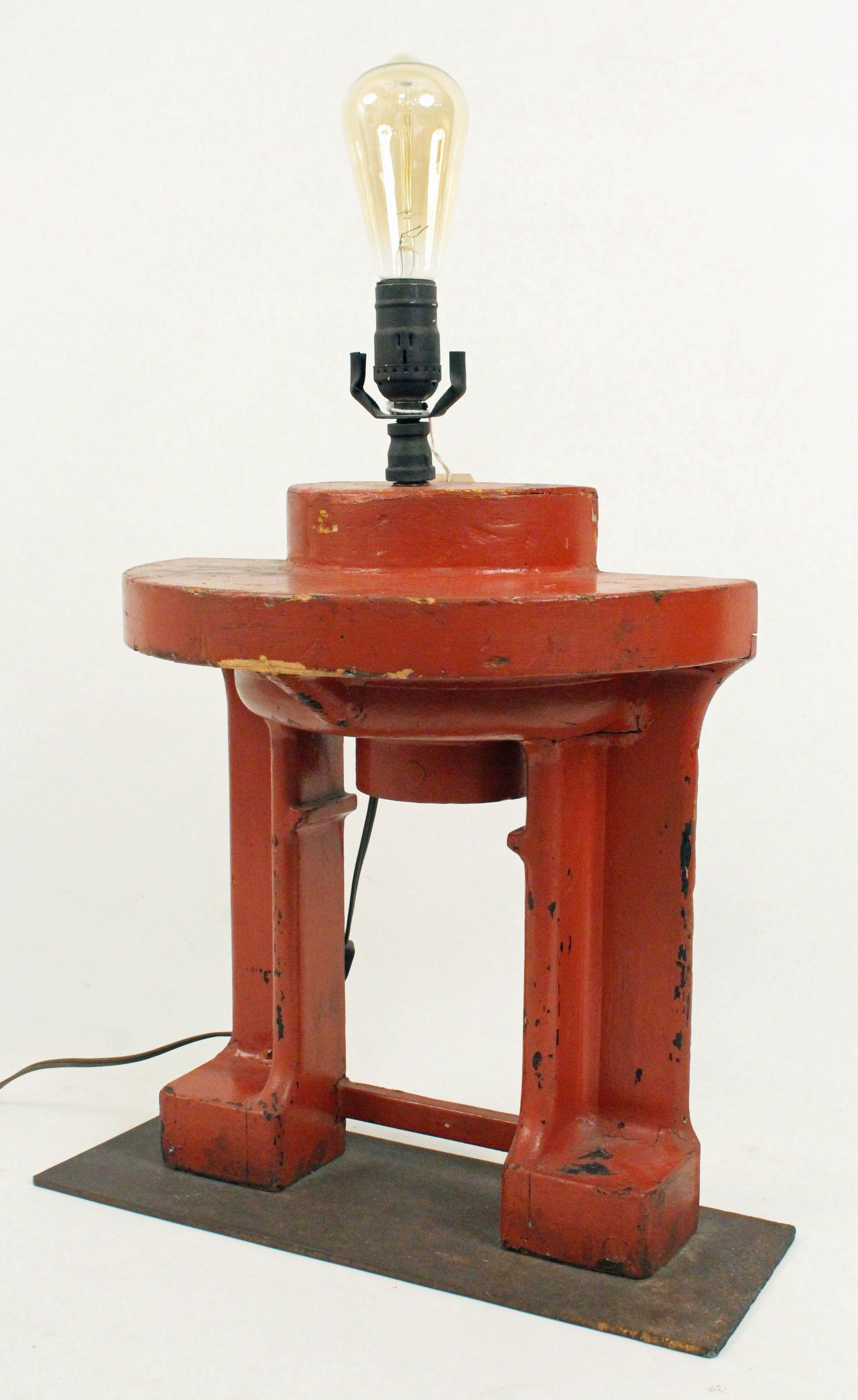 Industrial Foundry Mold Lamp w/ Modern Edison Bulb (1 of 3)