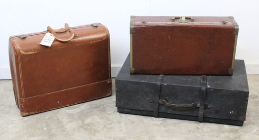 Group of Vintage Luggage & Trunk