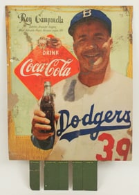 1952 Roy Campanella Dodgers Coca-Cola Sign