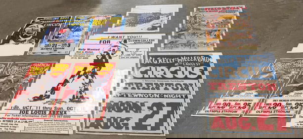 (8) Circus Posters & Photo, Ringling Bros, Etc.