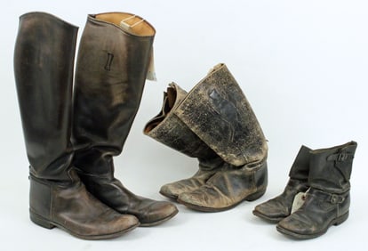 (3) Pairs of Vintage Leather Boots