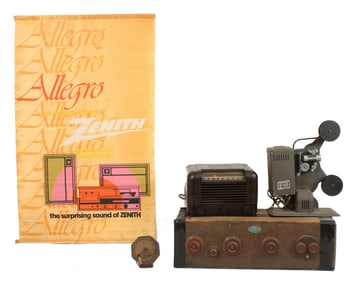 Radios, Banner, Projector, and Speaker