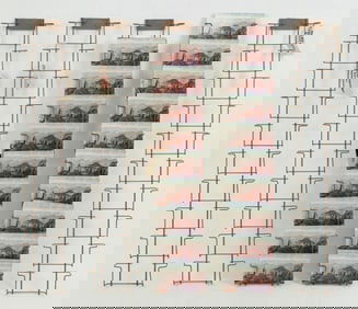 (5) Atlas Wire Postcard Racks w/ Approx. 380 Cards