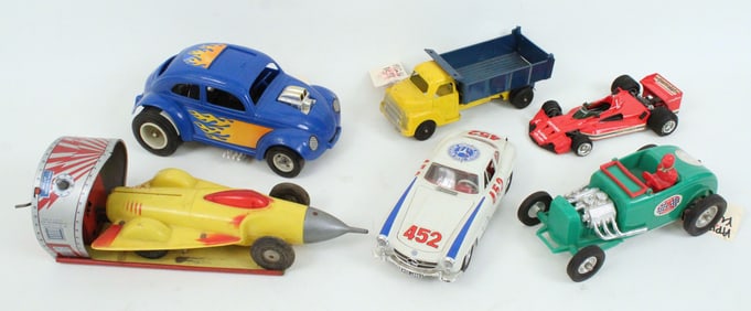 Group of Toy Cars, Co2 Racer, Structo, Etc.