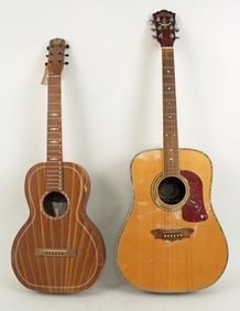 Washburn WD-46S Guitar & Regal Painted Guitar