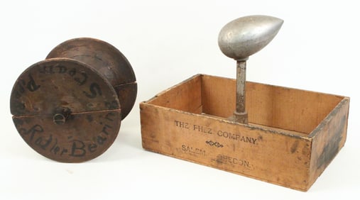 Roller Bearing Mold, Sculptural Form, & Crate