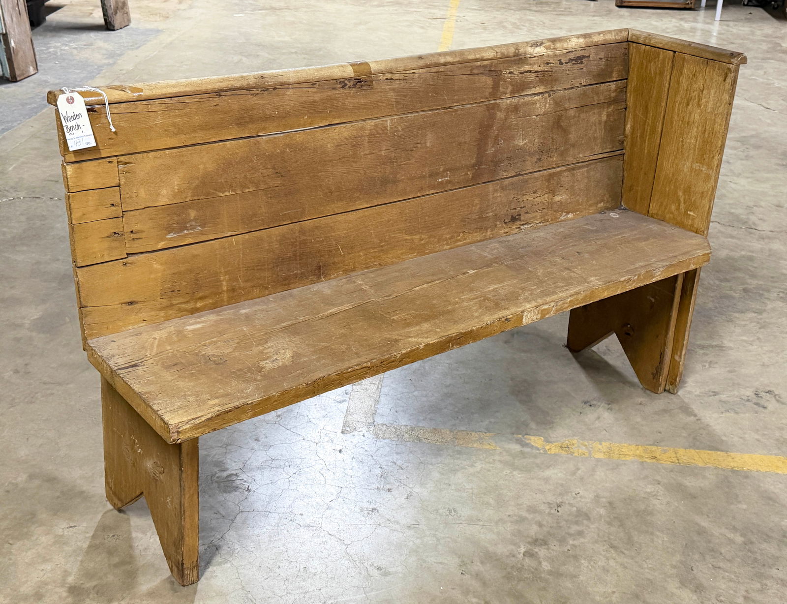 Short Wooden Bench (1 of 2)