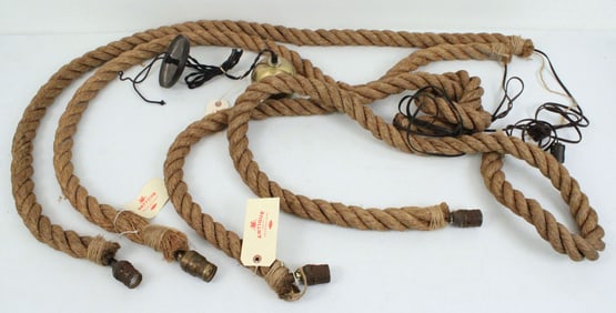 (4) Barn Rope Electric Lights