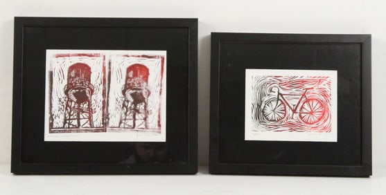 (2) Woodblock Prints