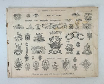 Rare C. J. Peters & Son, Typography Printing Book