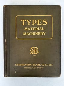 Stephenson, Blake & Co Types, Material & Machinery