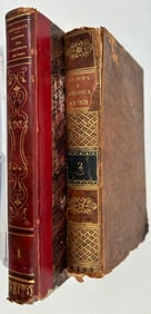 2 19th C. Leather Bound Books, North/South America