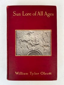 Author Signed 1st Ed. Sun Lore of All Ages, Olcott
