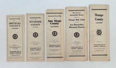 5 - C. 1920 Automobile Club of Southern Cali Maps